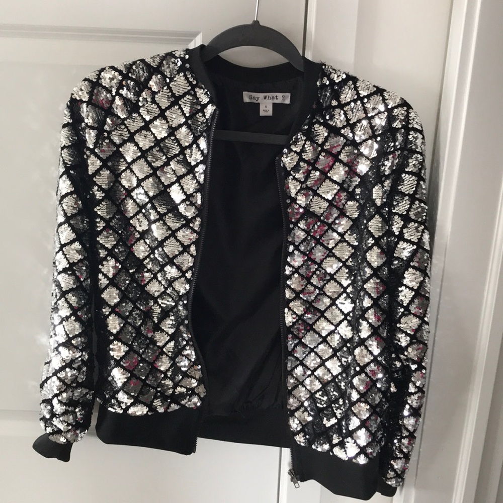 Sequin Bomber